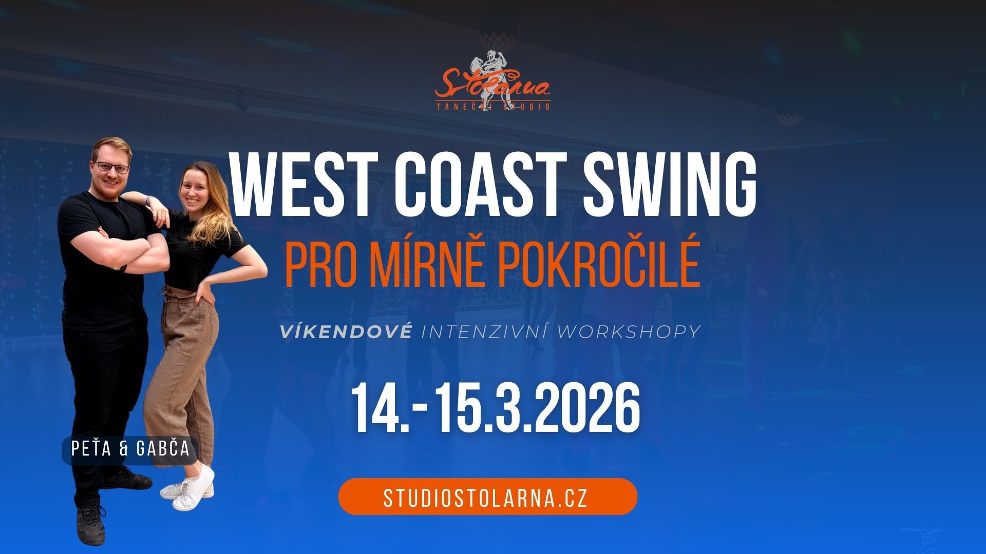 WEST COAST SWING pro mírně pokročilé - VÍKENDOVÉ WORKSHOPY