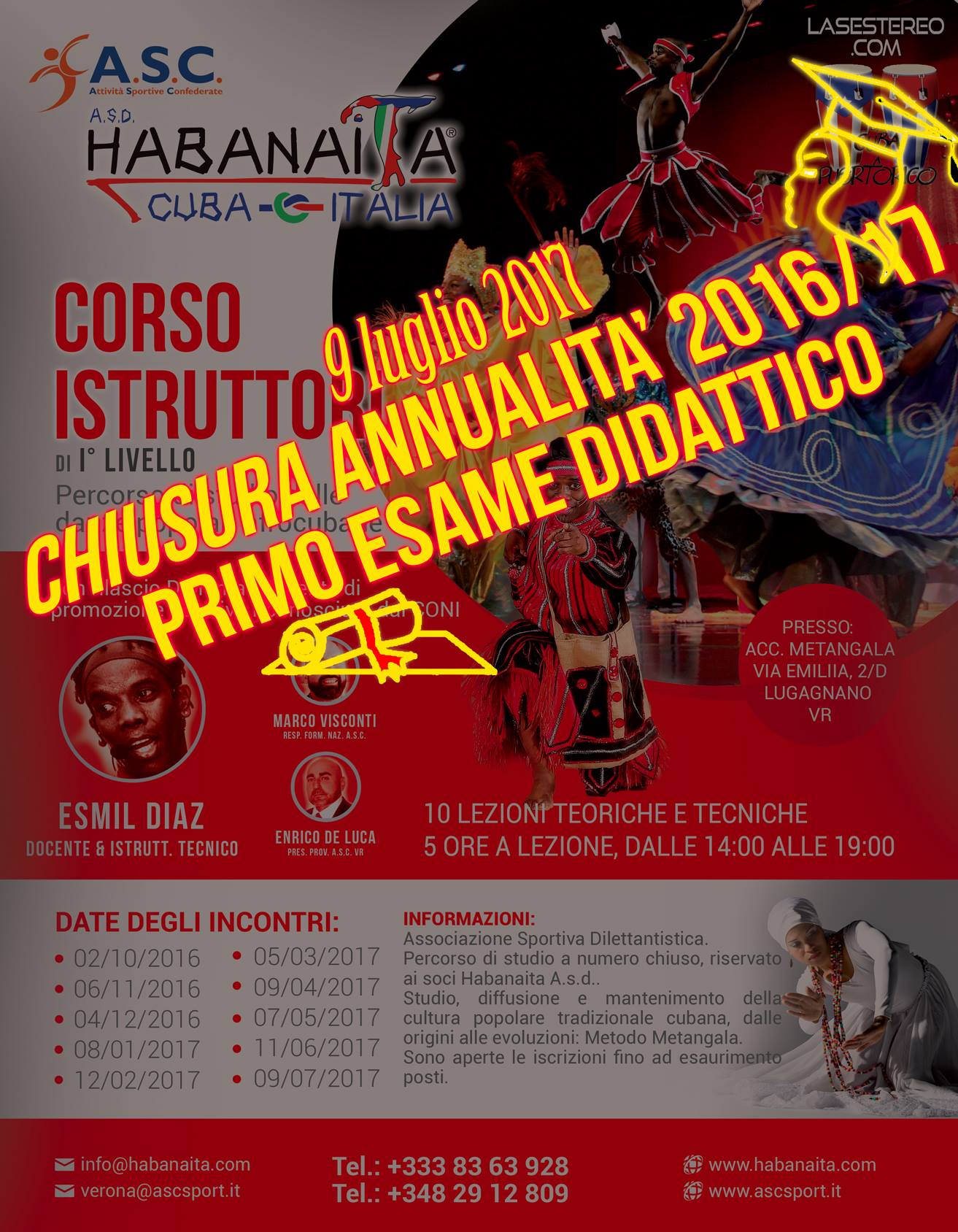 Ultimo Taller per Istruttori I Liv + Esame Didattico