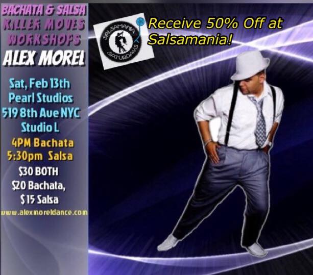 Feb NYC BACHATA & SALSA KILLER MOVES WORKSHOP
