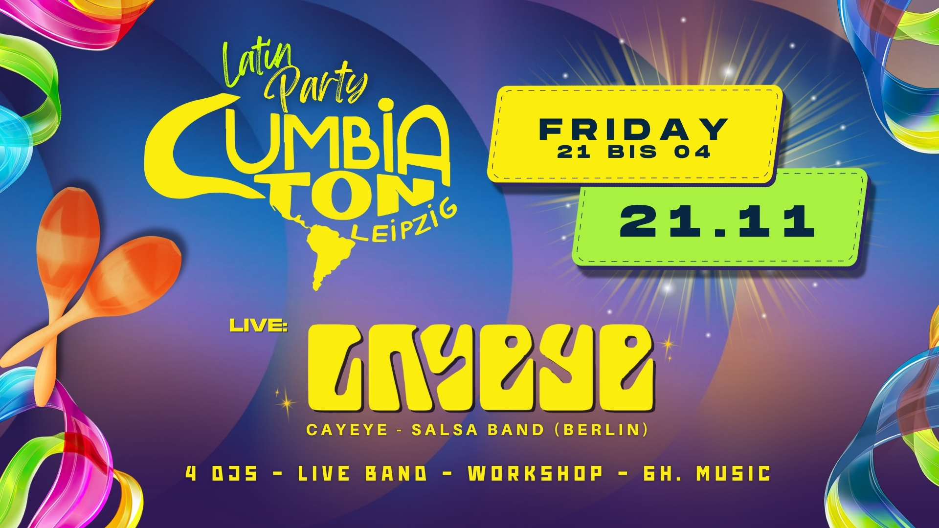Cumbiaton Leipzig x Cayeye Live 💥 2 Floors💥 Leipzig's Latin Party