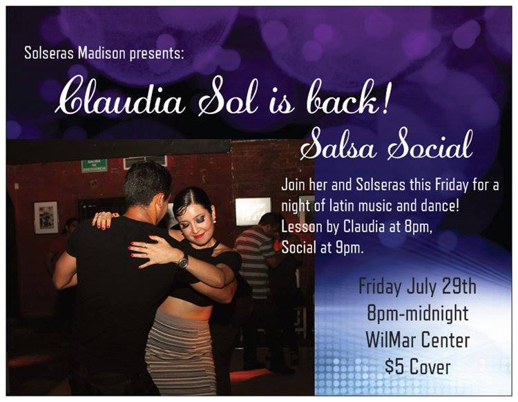 Claudia Sol is back! Salsa Social