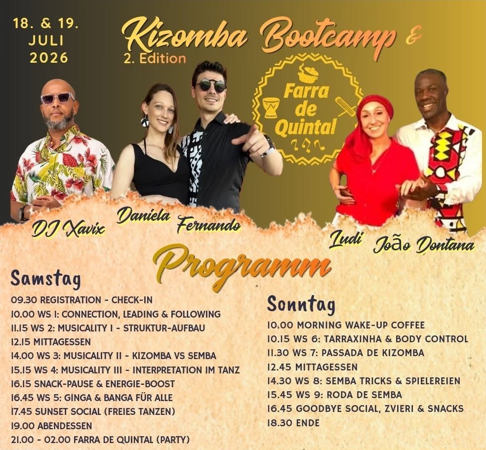 Kizomba Bootcamp & Farra de Quintal