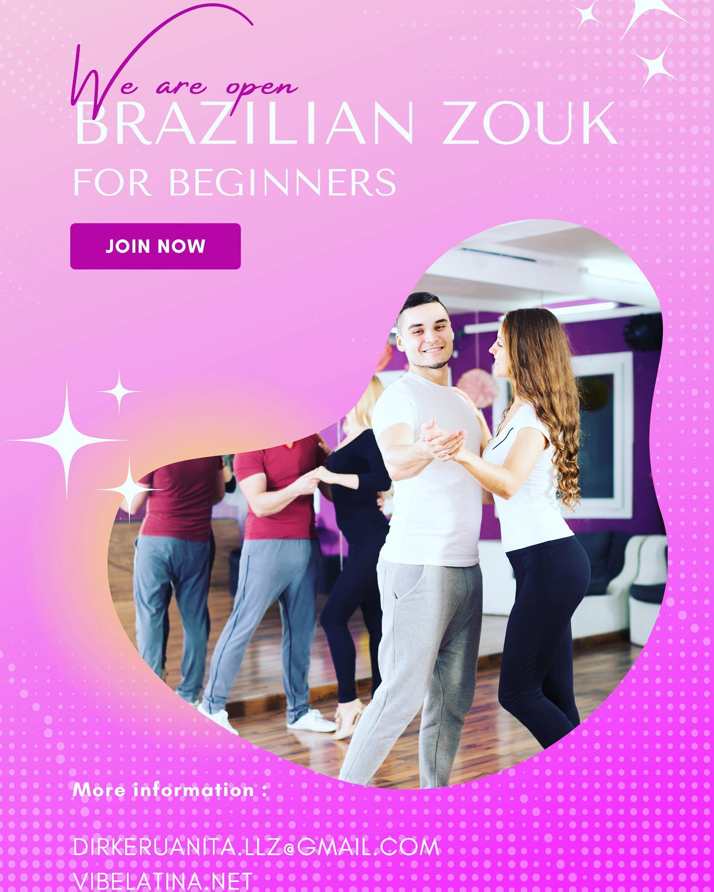 START of Brazilian Zouk Beginners 12 weeks course