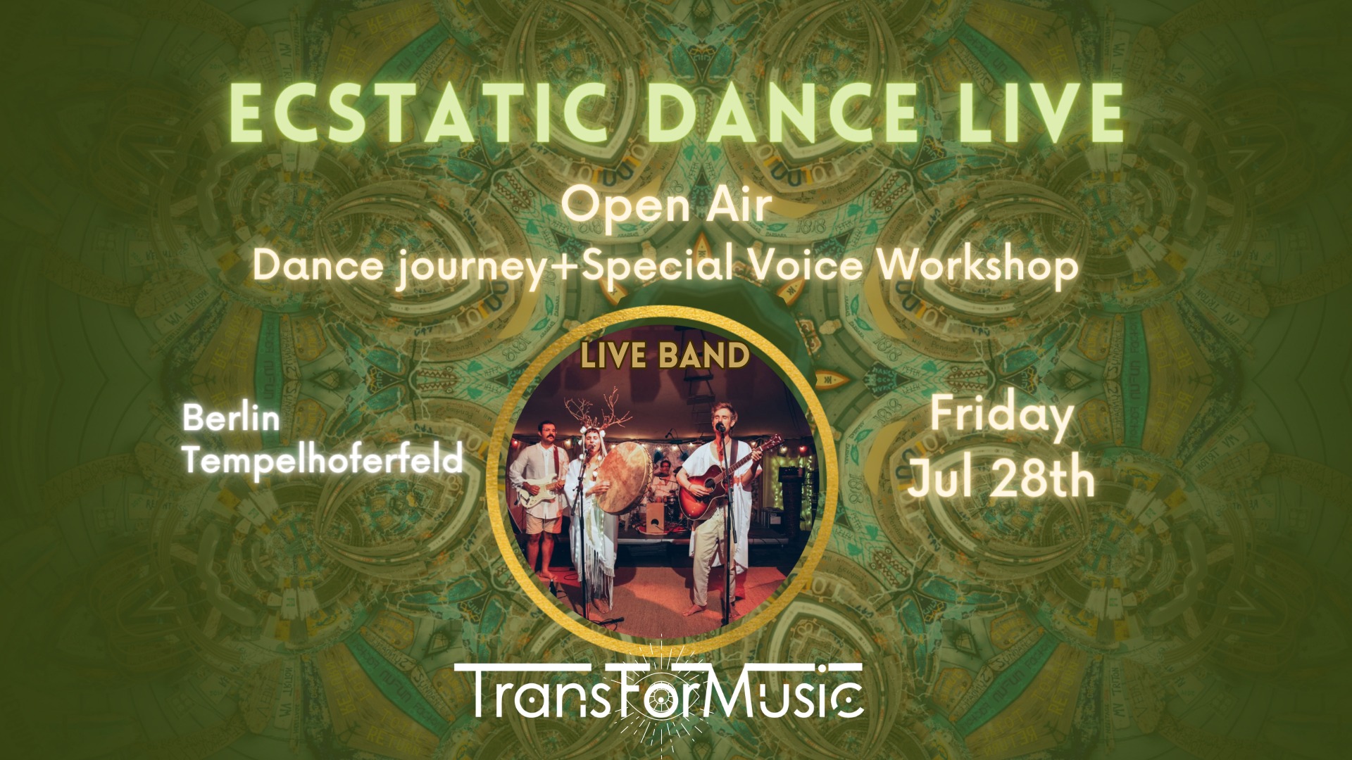 Ecstatic Dance LIVE #5 Donation based open air dance+Special Voice Workshop