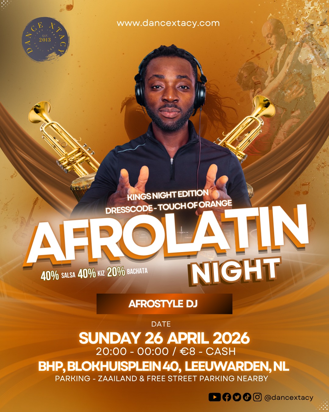 AFRO LATIN NIGHT KING’S NIGHT EDITION