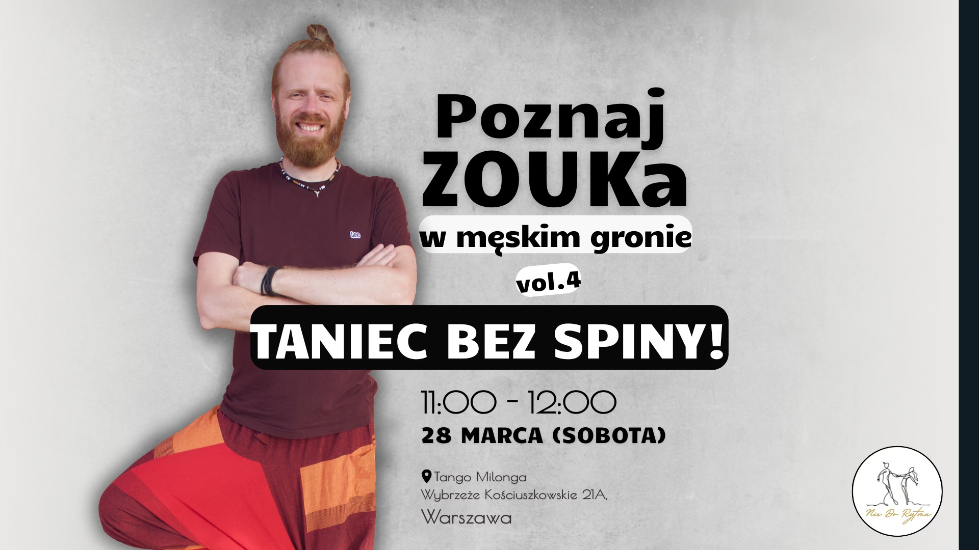 Poznaj ZOUKa w Męskim Gronie vol.4 - warsztaty solo dla chłopaków!