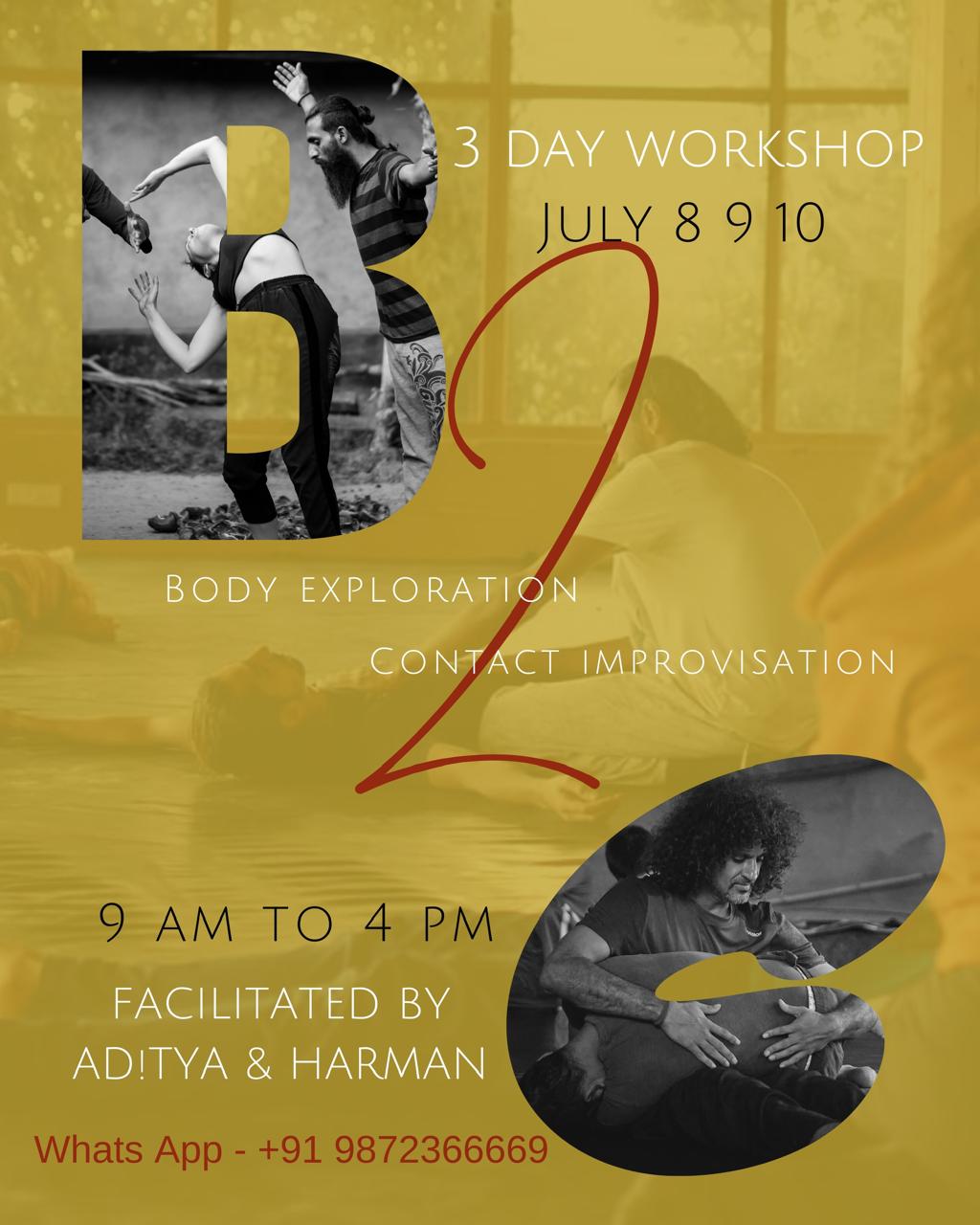 B (body exploration) to C (contact improvisation) Workshop