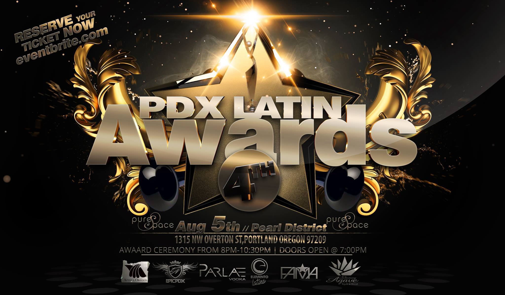 Pdx Latin Awards at Pure Space Pearl District