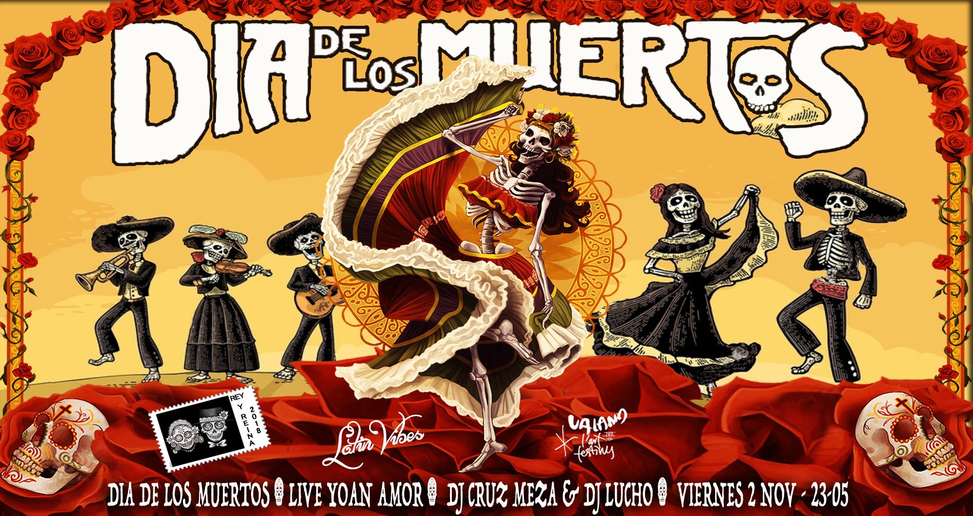 Latin Vibes ✞ Dia De Los Muertos ✞ Live Yoan Amor ✞ 2 Nov Valand