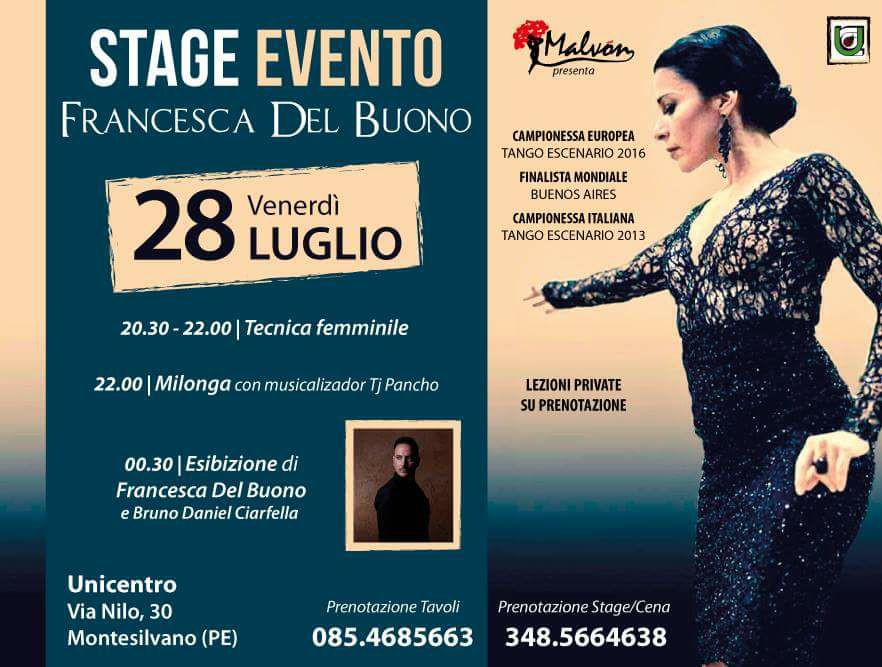 Stage e Show di Francesca Del Buono a Pescara