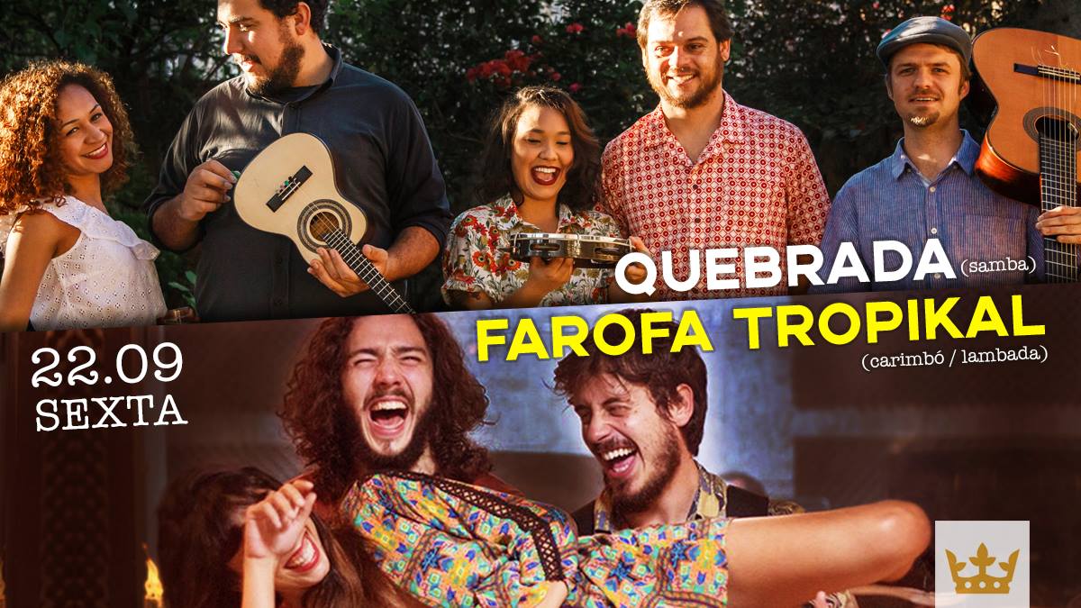 HOJE :: tem Noite de Samba e Carimbó com Quebrada & Farofa Tropikal