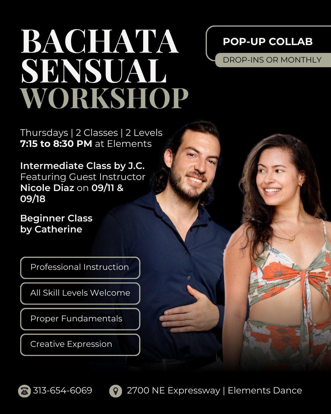 Bachata Sensual Class with JC & Nicole