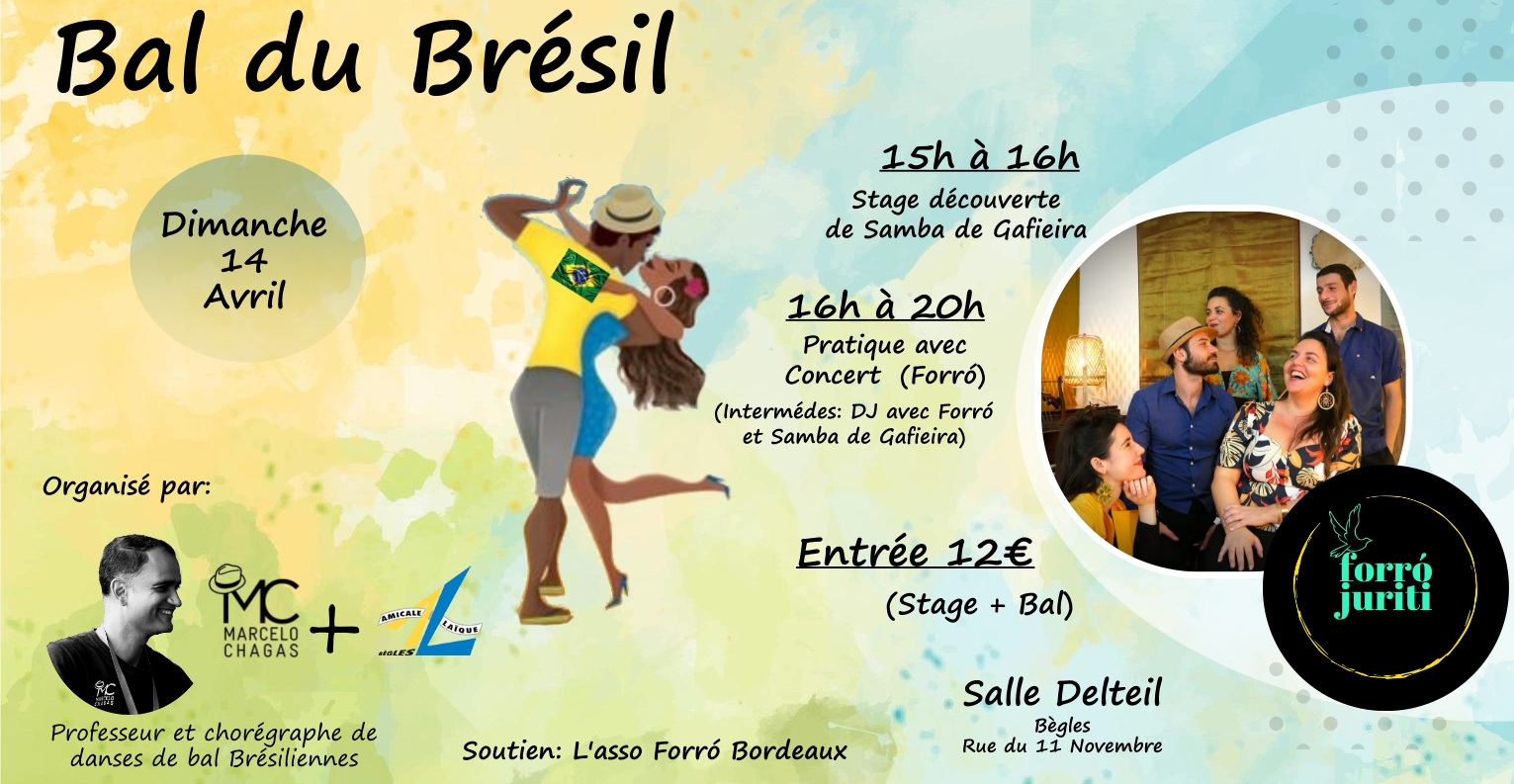 Bal du Brésil - Stage découverte pratique avec concert du Forró Juriti