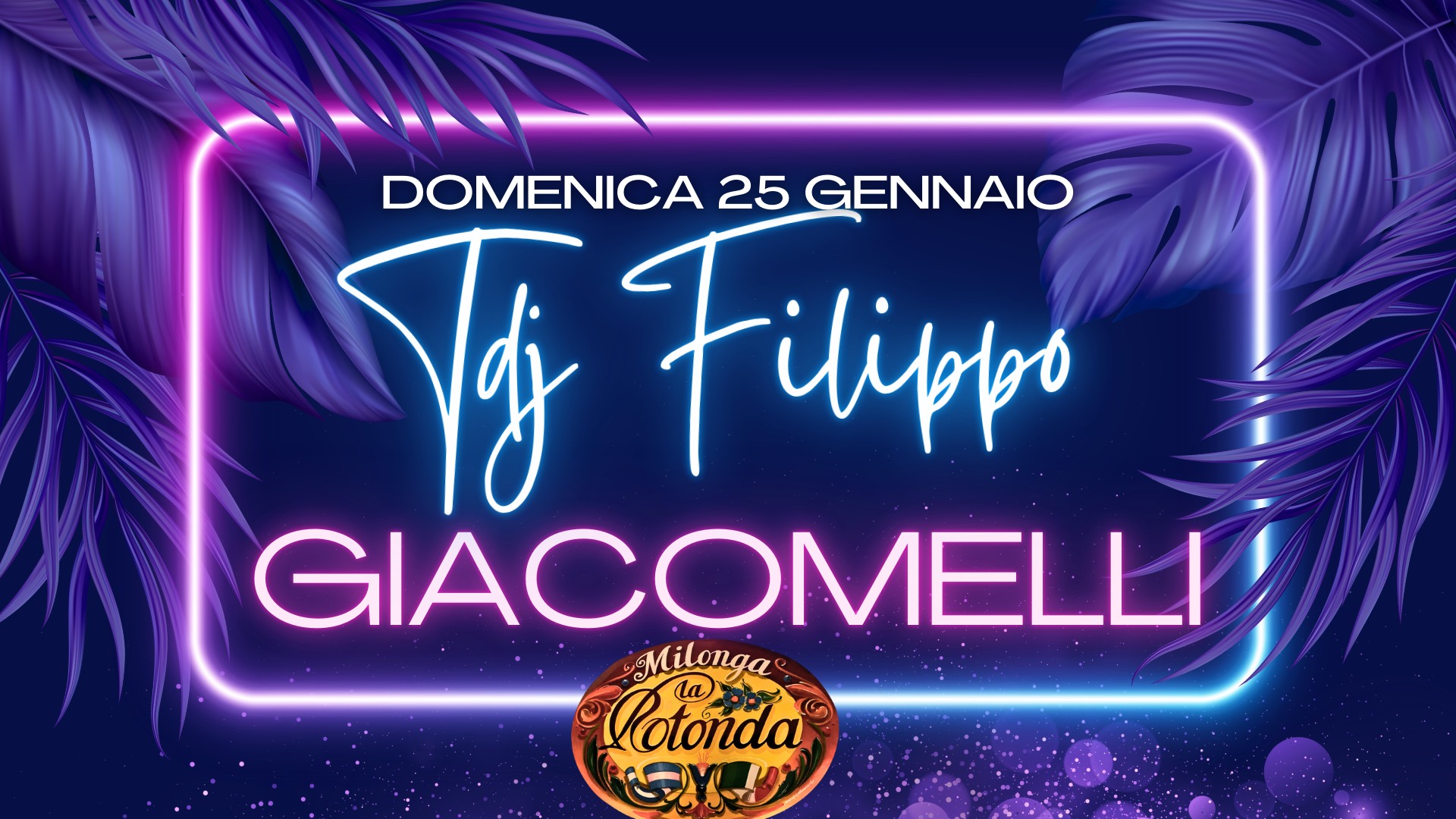 Domenica 25 Gennaio, Tdj Filippo Giacomelli!