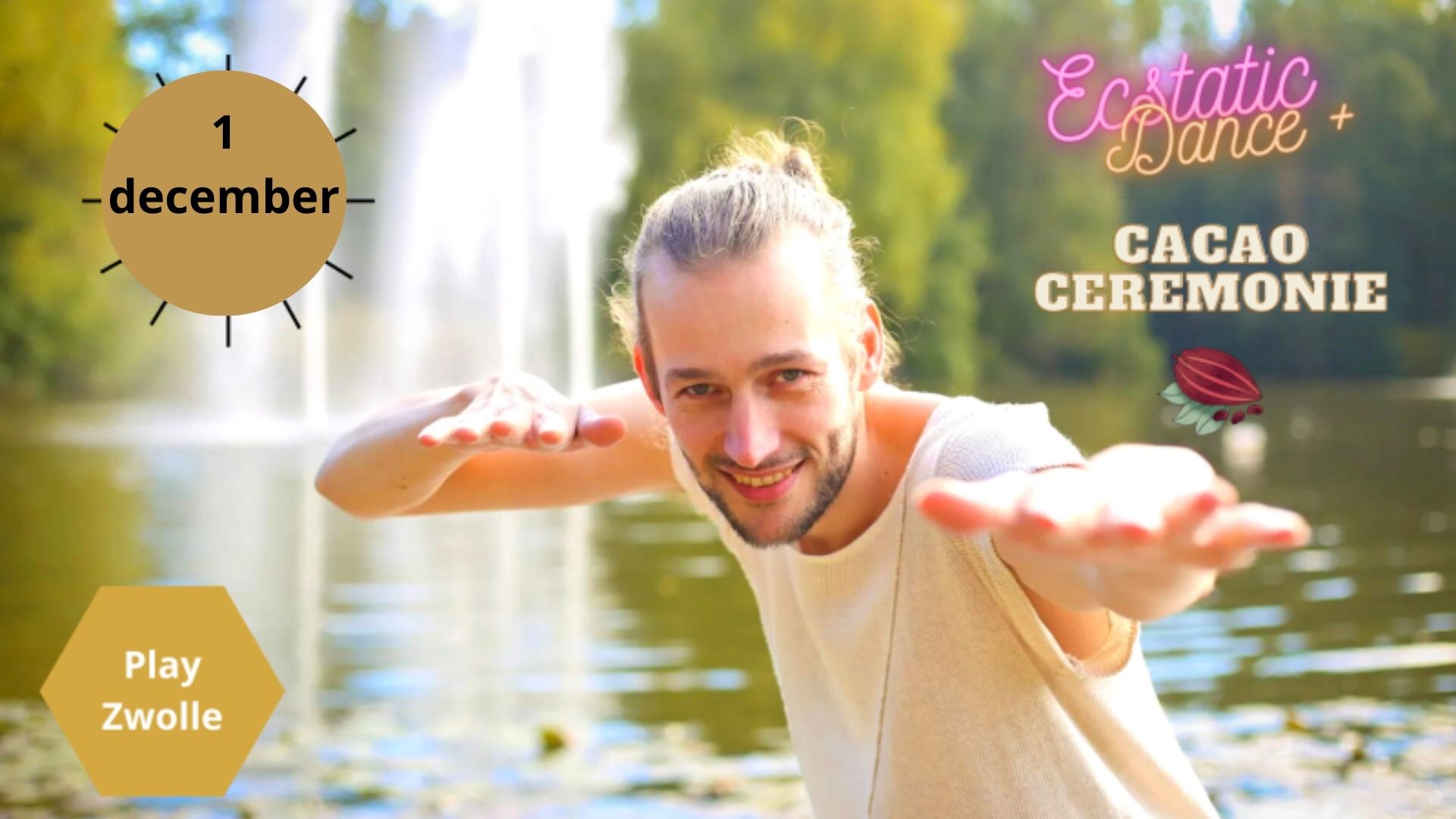 PLAY! Zwolle Ecstatic Dance met DJ Bravon met cacaoceremonie