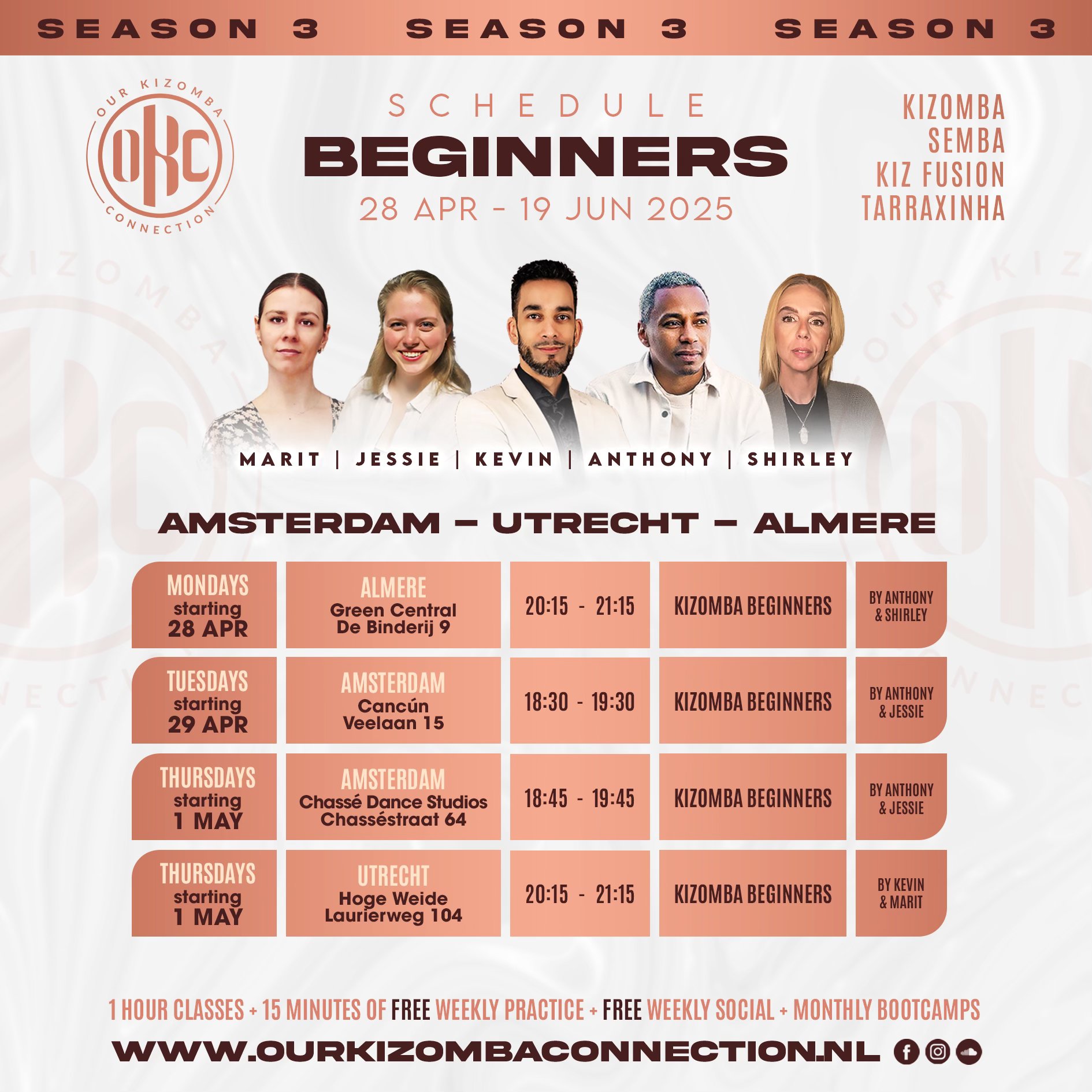 Kizomba BEGINNERS Course @Almere