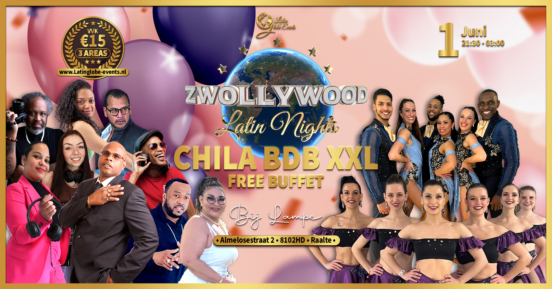 Zwollywood Chila BDB XXL (met gratis buffet)