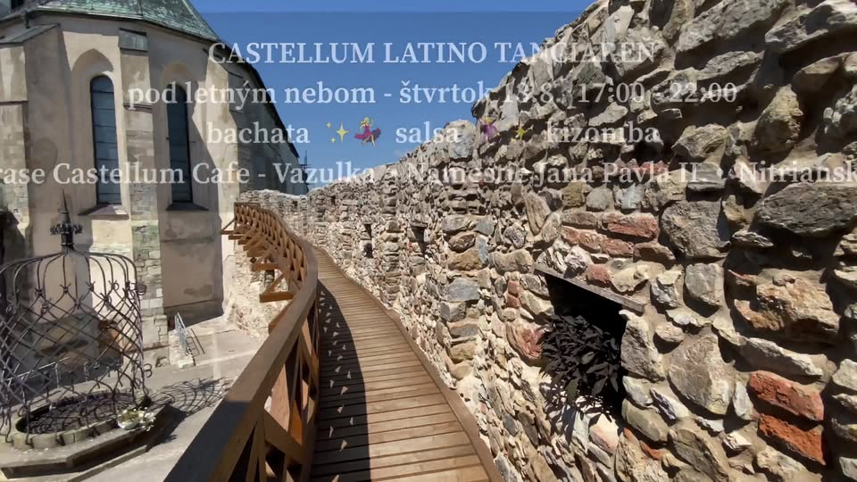 III. Castellum Latino tančiareň pod hradom a letným nebom