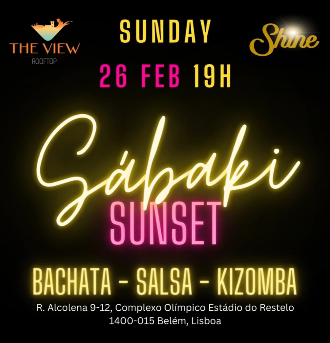SHINE SaBaKi Sunset • Dom 26 Fev @ The View Rooftop