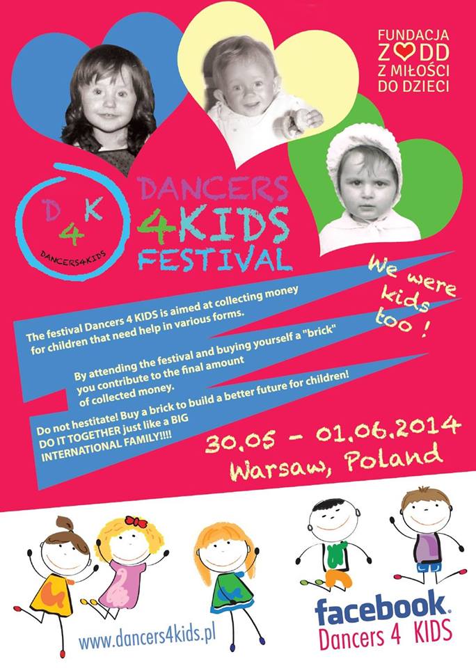 С Kizomba.by на благотворительный фестиваль Dancers 4 KIDS в Варшаве(30.05 - 01.06)