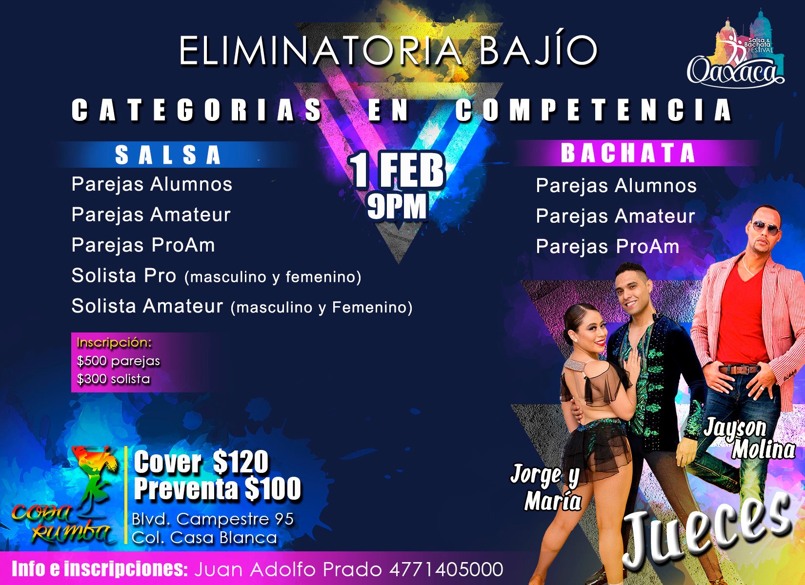 Eliminatoria Bajío Oaxaca Salsa Bachata Festival