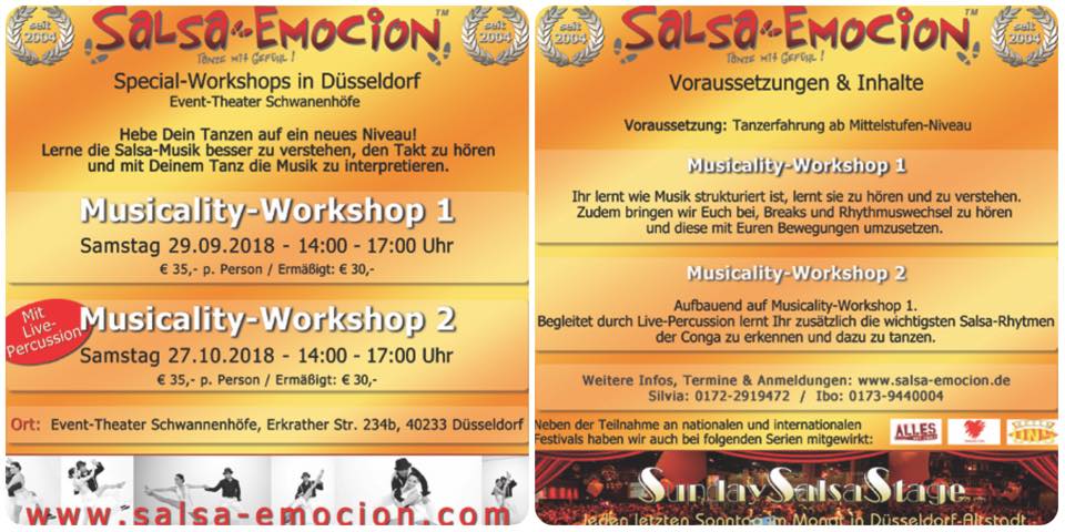 29.09.18 - Salsa-Workshop: Musicality 1, Düsseldorf