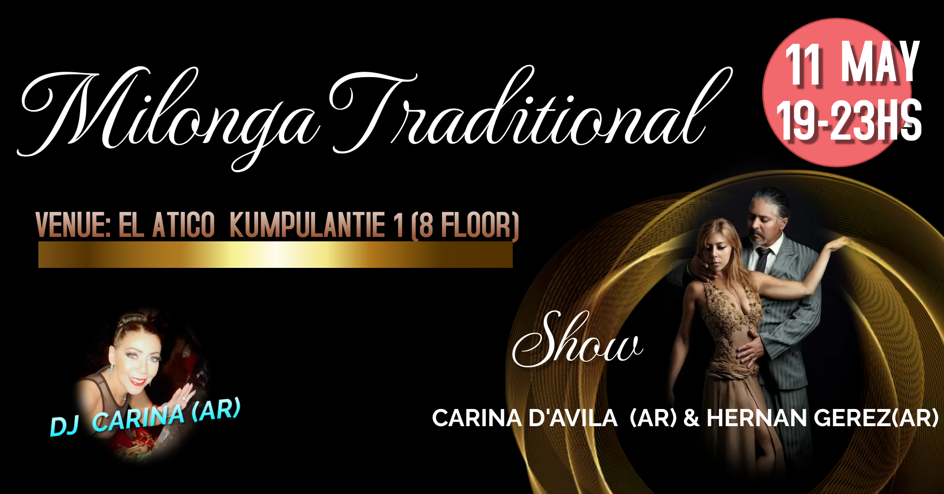 Milonga Traditional-Show Hernan Gerez(AR) & Carina D'avila(AR)