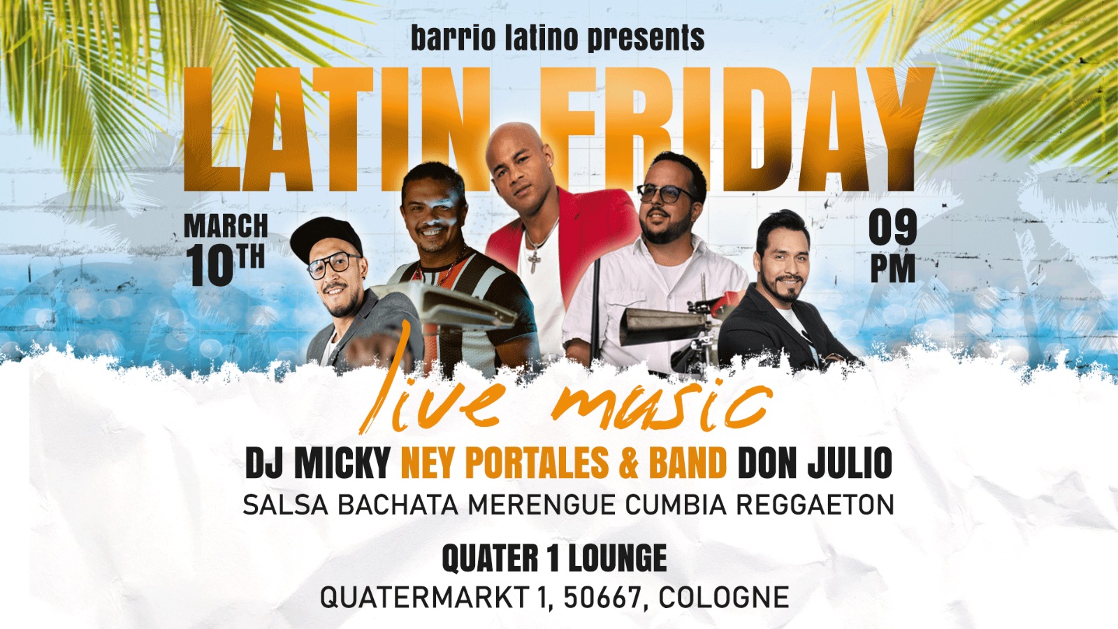 Latin Friday with Live Music - MÄRZ Edition