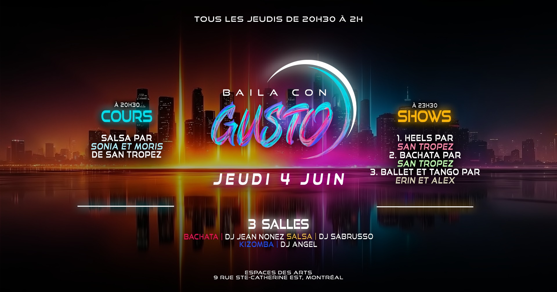 Baila Con Gusto MTL 💜 4 JUIN