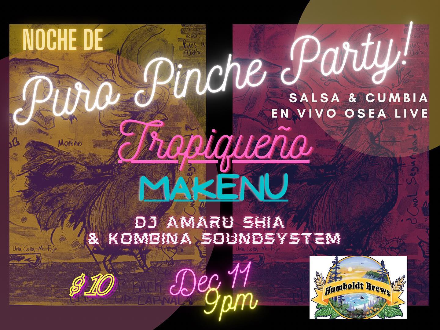 Tropical Cumbia Salsa Dance Party with Tropiqueño and Makenu