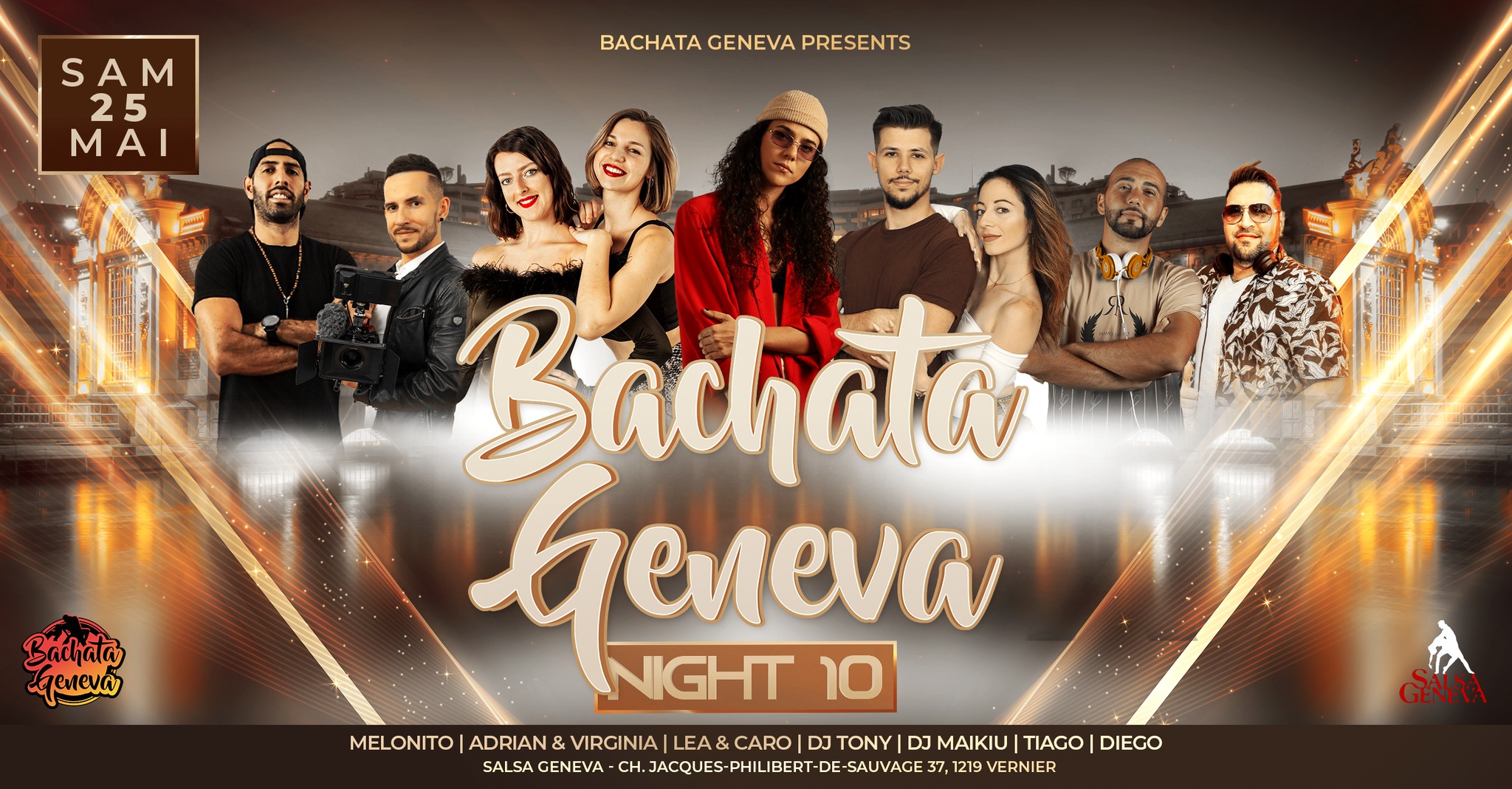 Bachata Geneva #10 - Melonito, Adrian Y Virginia
