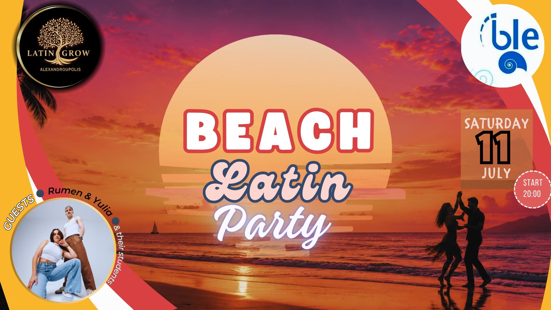 Beach Latin Party Guests: Rumen & Yulia (& friends students)