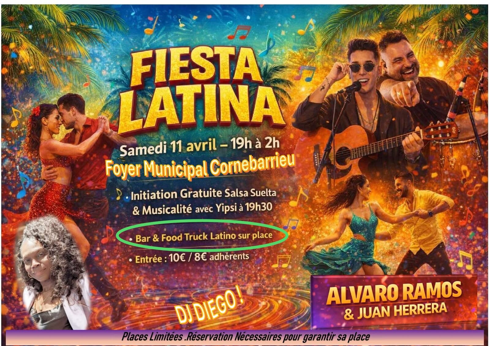 SOIREE FIESTA LATINA avec ALVARO RAMOS & JUAN HERRERA