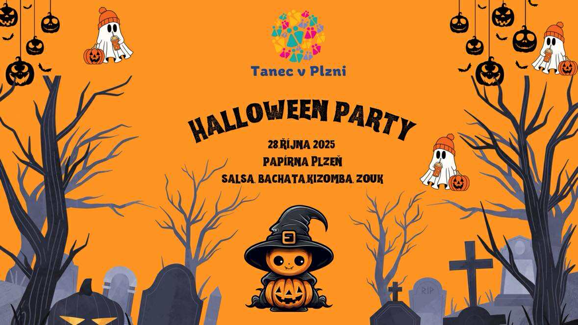 Halloween Party v Papírna Plzeň (salsa, bachata, zouk)