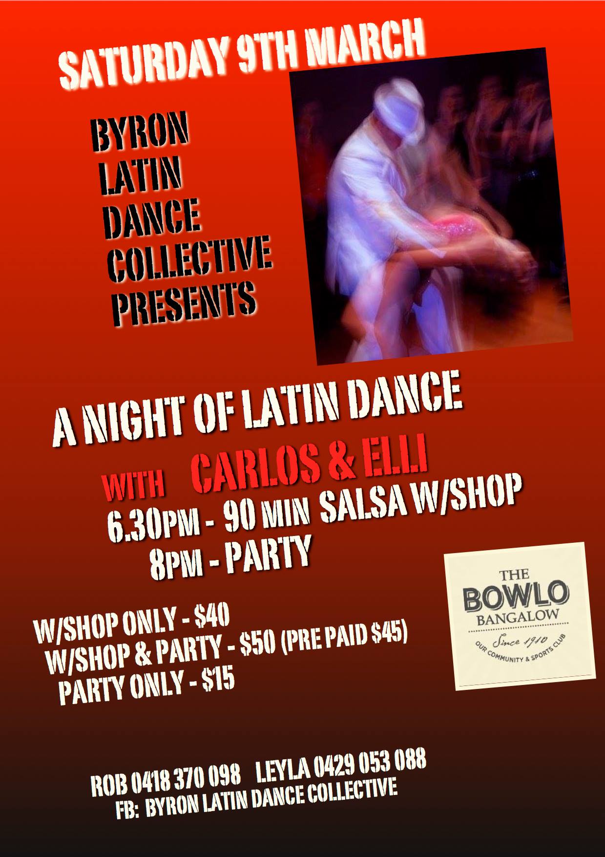 Latin Dance Collective Sat March 9th Party