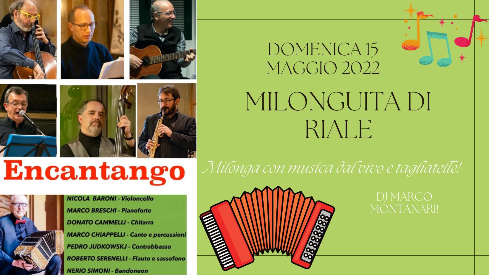 Milonguita di Riale con musica dal vivo! Tagliatelle!!!