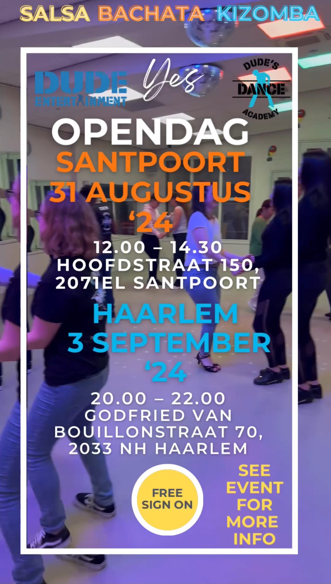 Dude’s Dance Academy (Opendagen) Santpoort