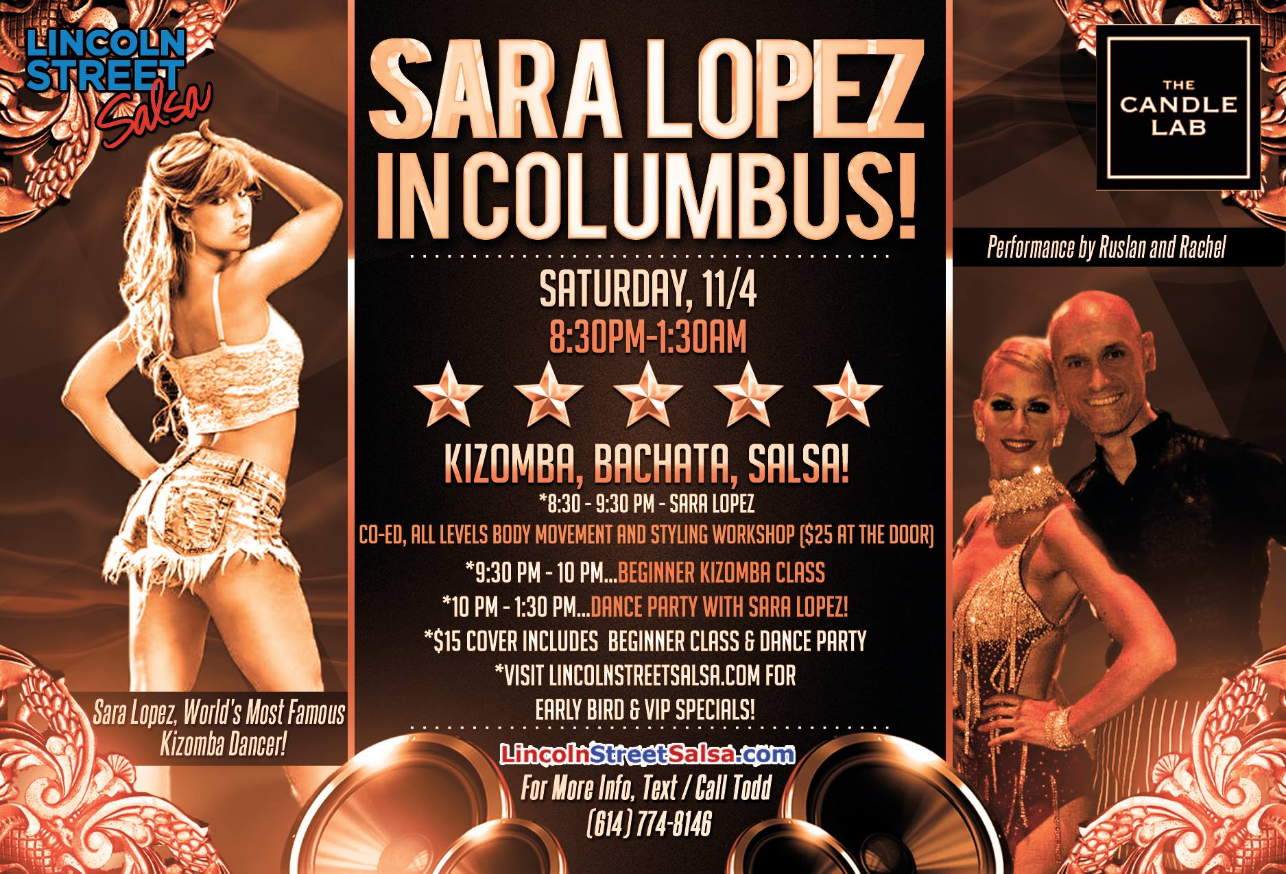 Sara Lopez Returns to Columbus, Ohio Kizomba, Bachata, Salsa