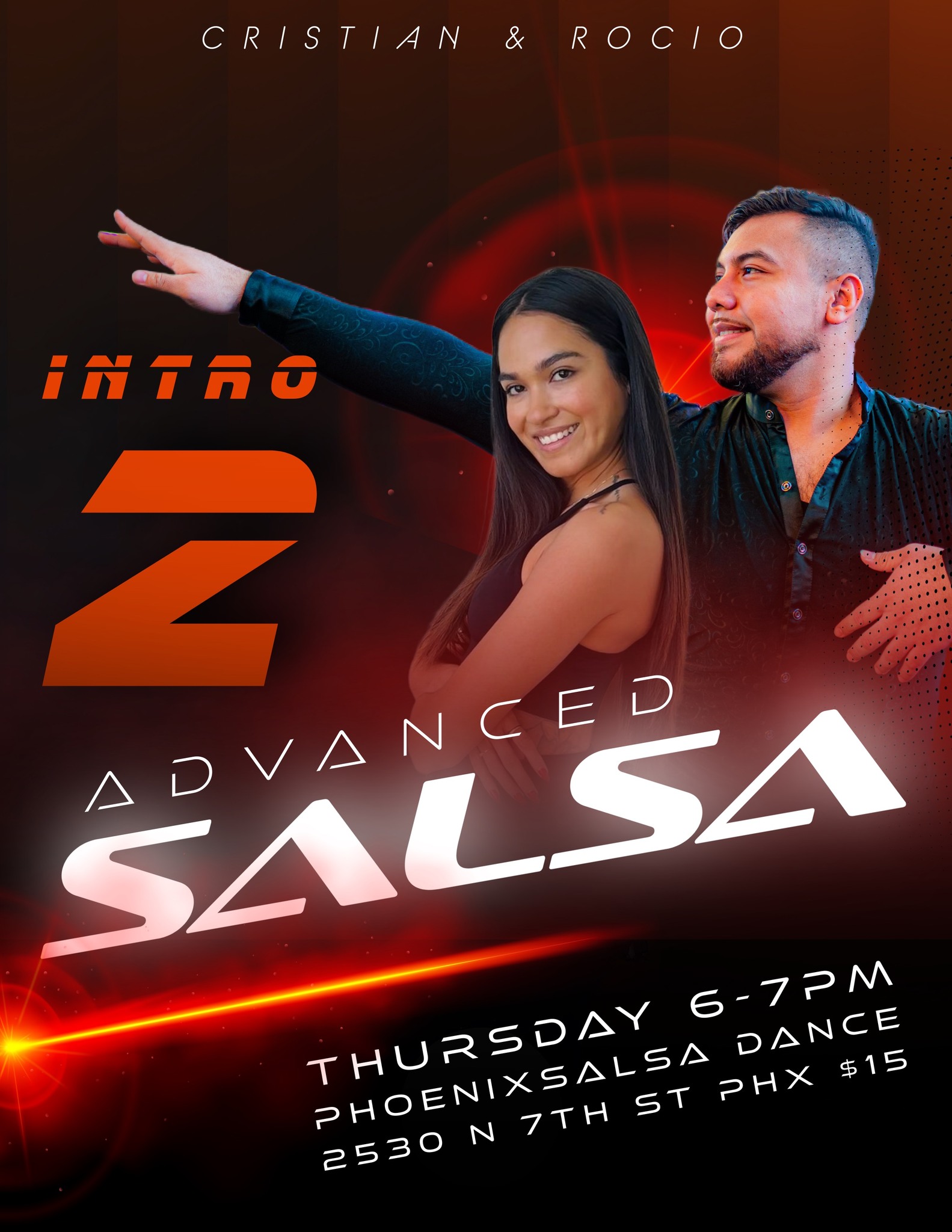 Intro-2 Advanced Salsa with Cristian & Rocio!