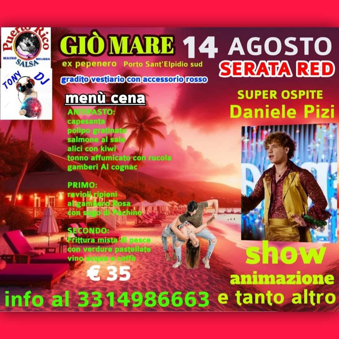 14 AGOSTO SERATA RED DISCO LATINO