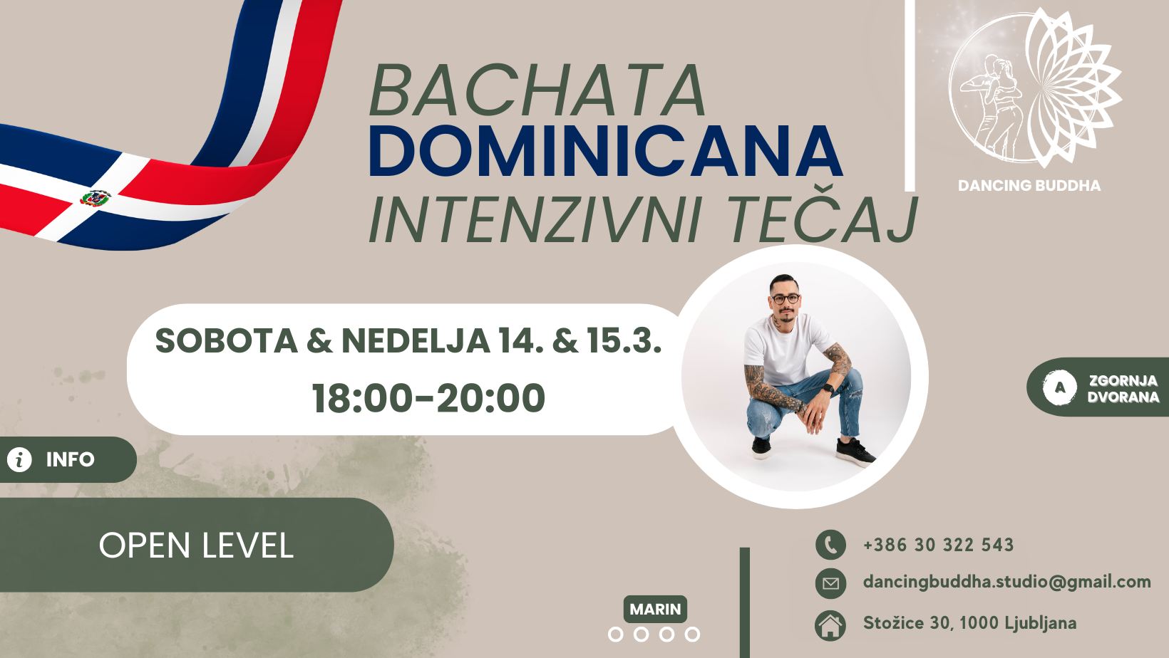 BACHATA DOMINCANA INTENZIVNI TEČAJ 14. & 15.3
