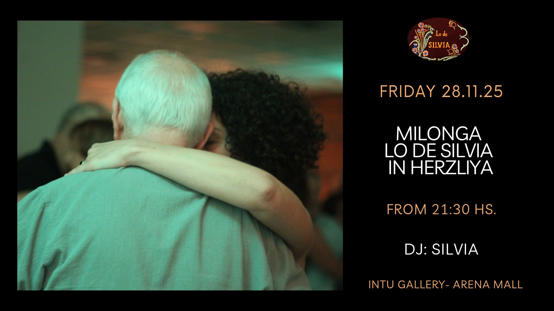 FRIDAY ! Milonga Lo de Silvia in Herzliya!