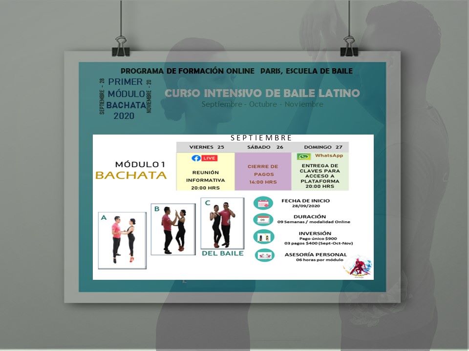 Reunión de información "ABC DEL BAILE" Módulo 1 Bachata