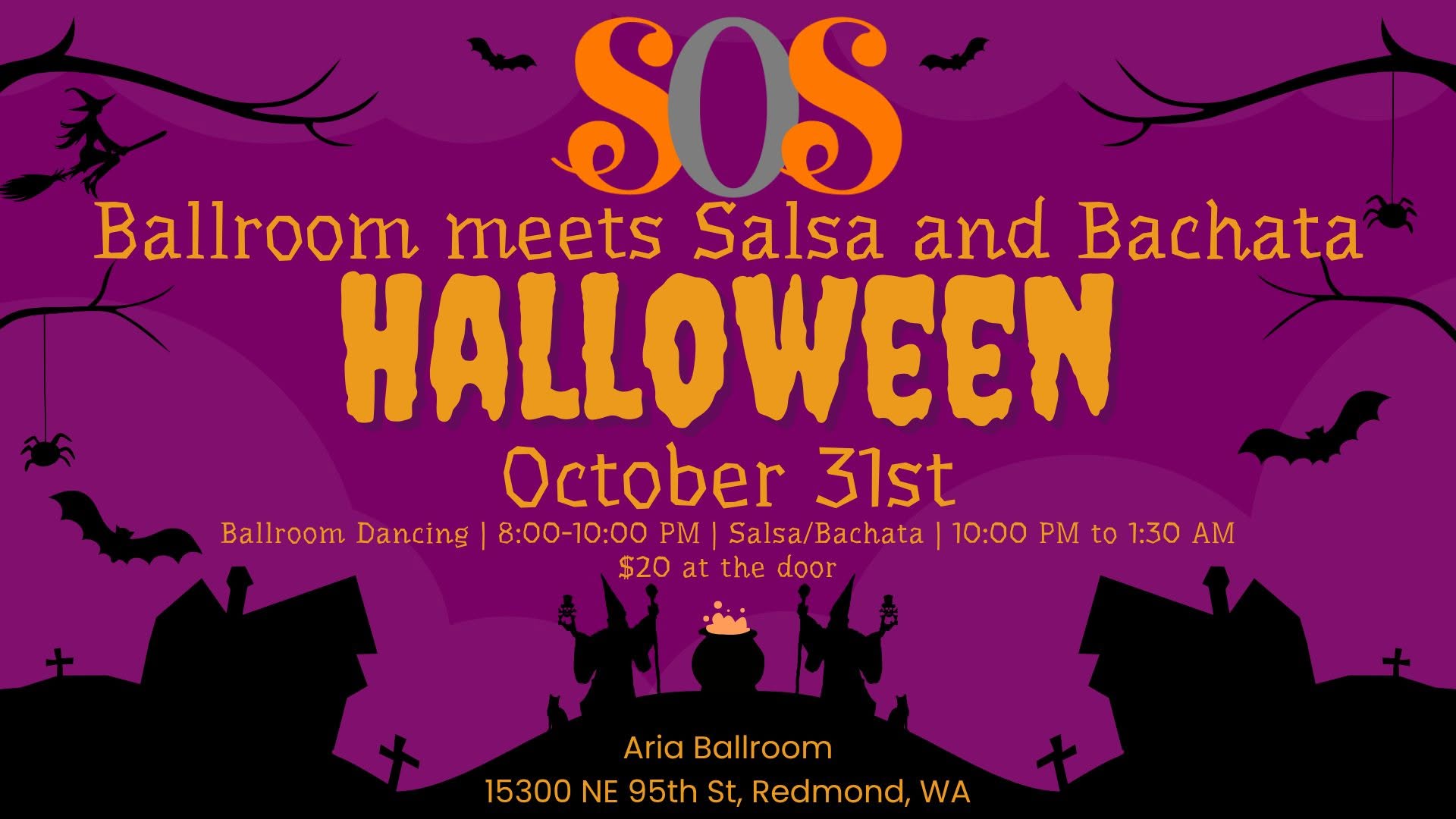 eSOeS - Oct 31st - Ballroom meets Salsa and Bachata at Aria Ballroom Halloween special