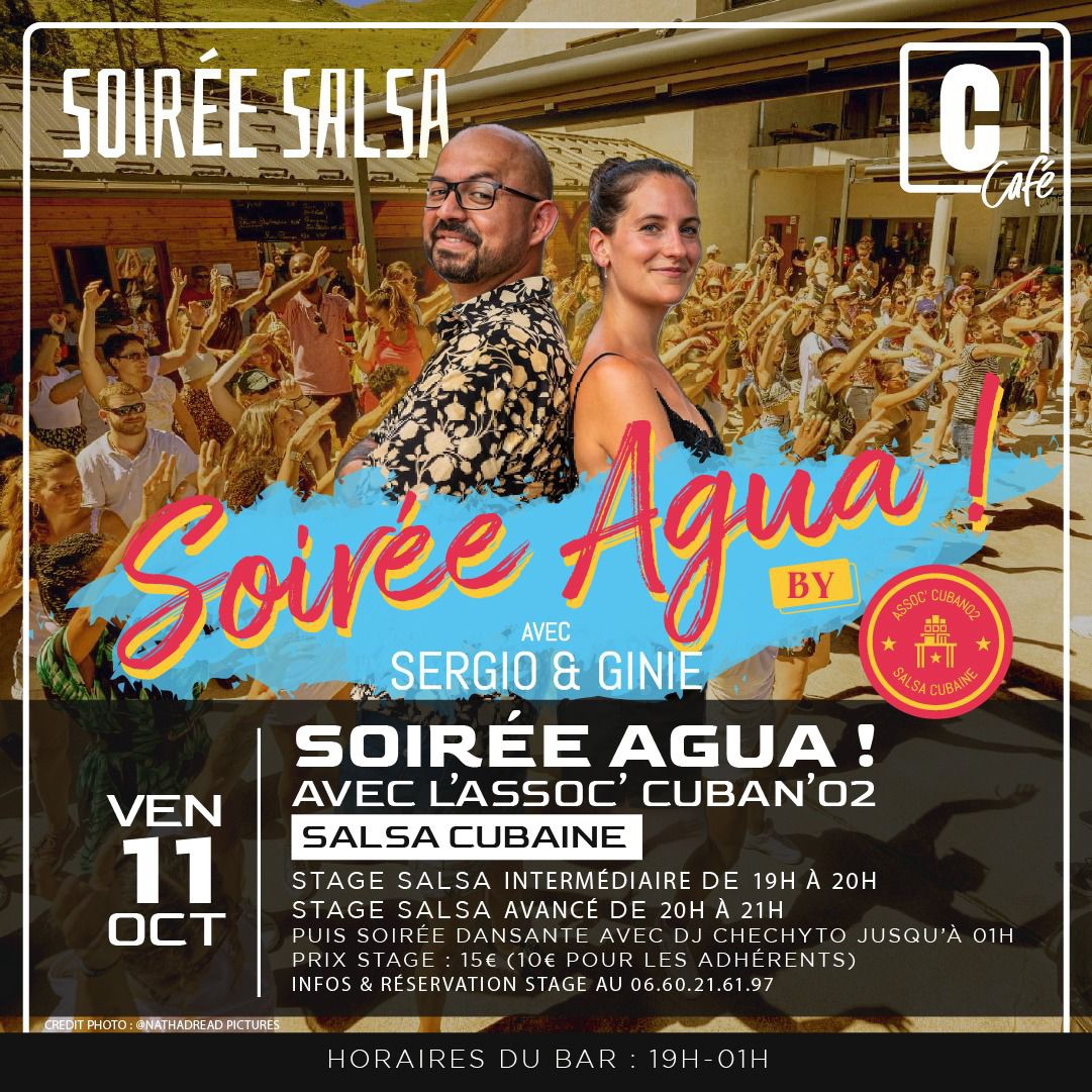 Soirée agua 100% salsa cubaine