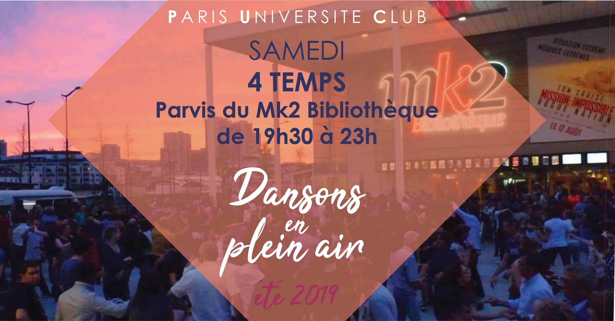 Soirée 4 TEMPS sur le Parvis du Mk2 Bibliothèque !