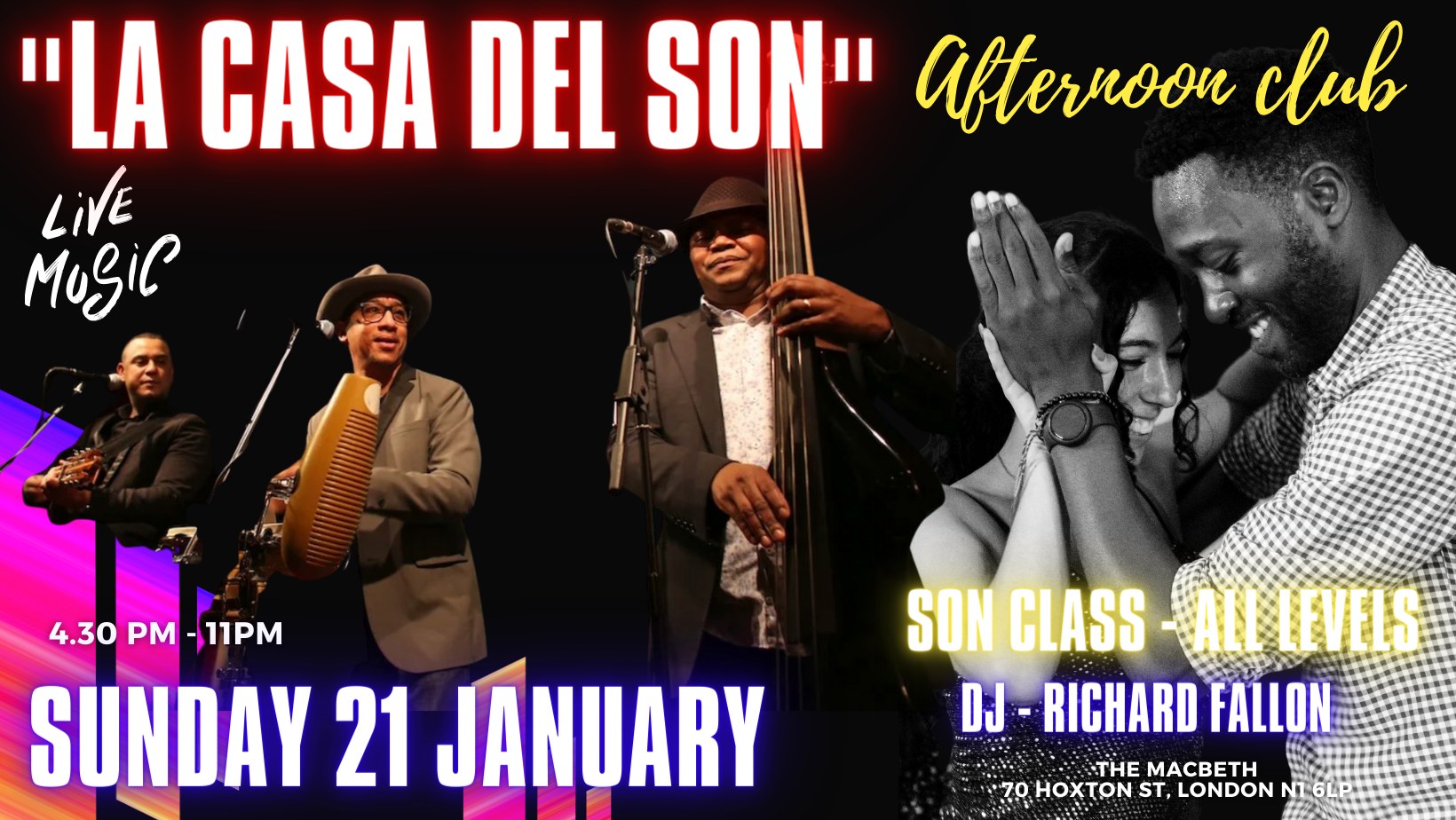 La Casa del Son celebrating 2024 with "Richard Fallon" & "The Sugar Kings"