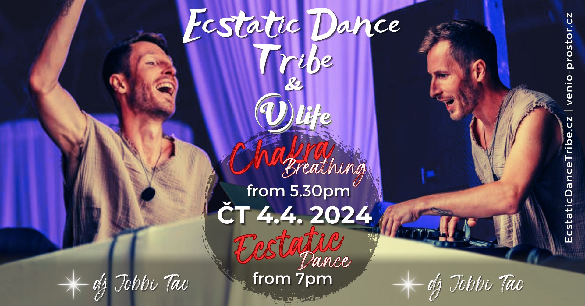 Dj JOBBI TAO Ecstatic Dance 4.4. V-Life Praha