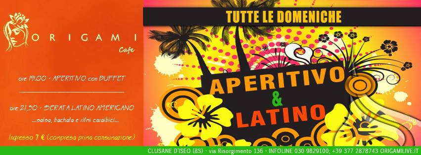 DOMENICA 30 NOVEMBRE il TREMENDO VACILON al ORIGAMI LATINO di CLUSANE (bs) !!!