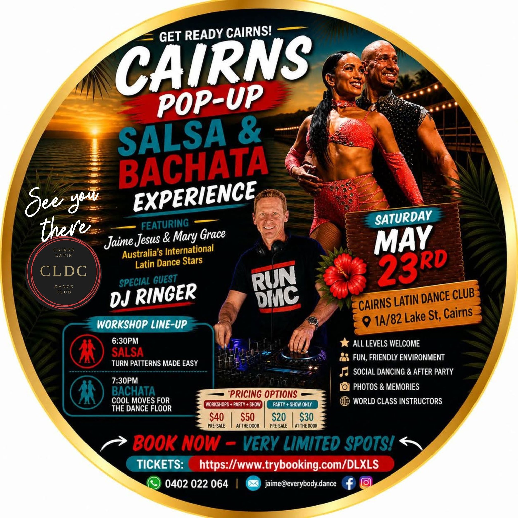 CAIRNS POP-UP SALSA & BACHATA EXPERIENCE with Jaime Jesus & Mary Grace